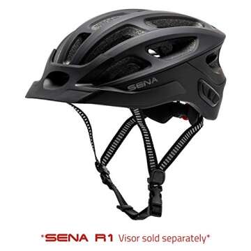 Sena R1 Smart Communications Helmet (Matte Black, Large)