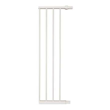 MidWest Homes for Pets 39 Inches Tall Walk-Through Steel Pet Gate, Pressure Mounted Dog Gate Measures 29 - 38 Inches Wide & Includes two 3-Inch-Wide Extensions, White