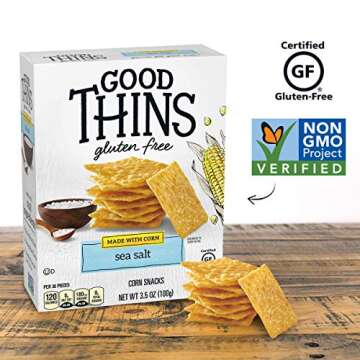 Good Thins Sea Salt Corn Snacks Gluten Free Crackers, 3.5 oz