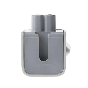 WOVTE Europe Plug Converter Travel Charger Adapter for Apple iBook MacBook White Pack of 2