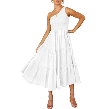 Summer Bohemian One Shoulder Maxi Dress for Women