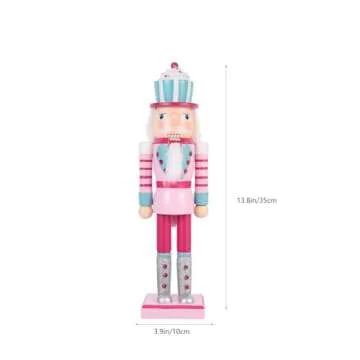 Pink Nutcracker Christmas Decor – Stunning Wooden Ornament
