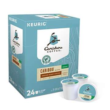 Caribou Coffee Decaf Blend K-Cup, 24 Count (Pack of 1)