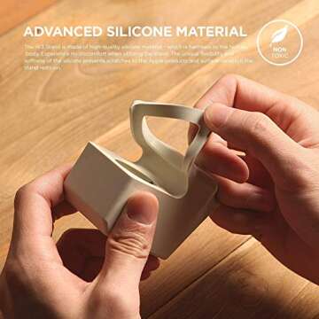 elago W3 Stand Compatible with Apple Watch Series 10/9/8/7/6/5/4/3/2/1/SE (46mm, 45mm, 44mm, 42mm, 41mm, 40mm, 38mm)