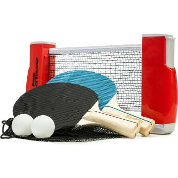 Franklin Sports Portable Table Tennis Set - Complete Ping Pong Gear