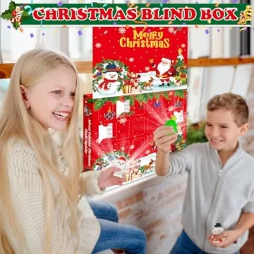 Christmas Mochi Squishy Toys – 24PCS Advent Calendar Fun