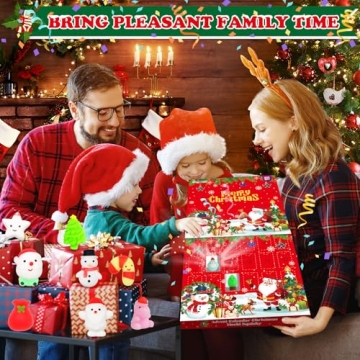 Christmas Mochi Squishy Toys – 24PCS Advent Calendar Fun