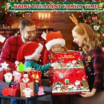 Christmas Mochi Squishy Toys – 24PCS Advent Calendar Fun