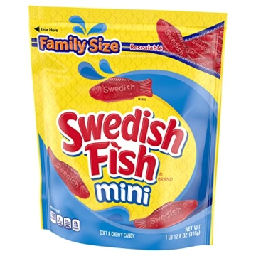 SWEDISH FISH Mini Soft & Chewy Candy Family Size 1.8 lb