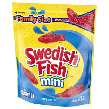 SWEDISH FISH Mini Soft & Chewy Candy Family Size 1.8 lb