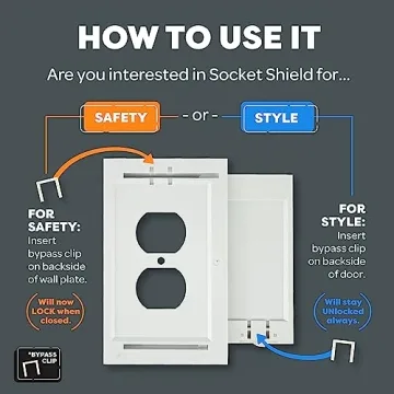 Stylish Child Resistant Outlet Cover | Socket Shield