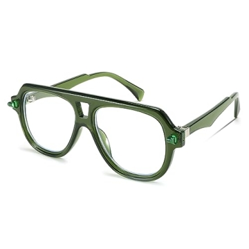 FEISEDY Aviator Frame Blue Light Blocking Glasses