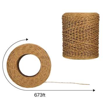 Syhood Floral Vine Bind Wire Rustic Wrapping Wire for Flower Bouquets(Light Coffee)