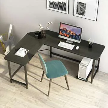 Tribesigns L Shaped Computer Desk - Modern Corner Workspace