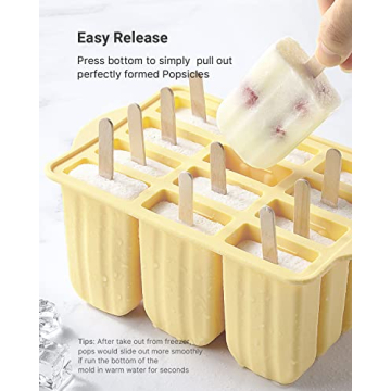 BPA-Free Silicone Popsicle Molds by MEETRUE - Easy-Release