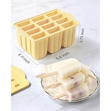 BPA-Free Silicone Popsicle Molds by MEETRUE - Easy-Release