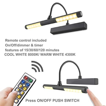 LUXSWAY Wireless Art Light with Remote Control and Timer