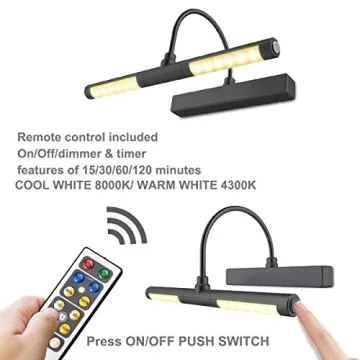 LUXSWAY Wireless Art Light with Remote Control and Timer