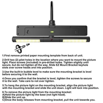 LUXSWAY Wireless Art Light with Remote Control and Timer