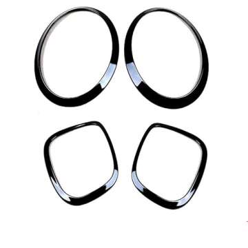 Customizable Headlight Lamp Cover Trim Caps for Mini Cooper Models