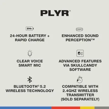 Skullcandy PLYR Wireless Gaming Headset - Exceptional Audio Performance
