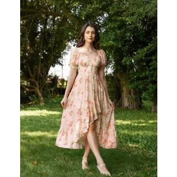 Corset Cottagecore Floral Dress for Women - Summer Chic