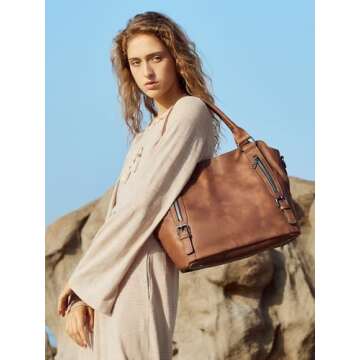 CLUCI Hobo Bags for Women Vegan Leather Handbags Large Tote Ladies Purse Shoulder Bag with Adjustabl...