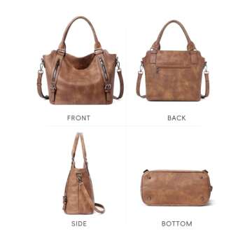 CLUCI Hobo Bags for Women Vegan Leather Handbags Large Tote Ladies Purse Shoulder Bag with Adjustable Shoulder Strap