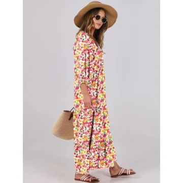 ANRABESS Women’s Summer Boho Maxi Dress - Flowy & Elegant