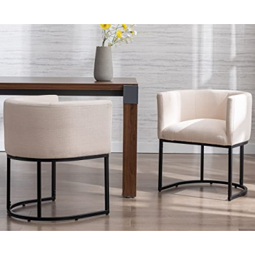 Stylish VESCASA Linen Upholstered Dining Chair