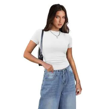 Trendy XIEERDUO Short Sleeve T Shirts for Women