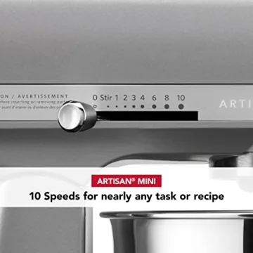 KitchenAid Artisan Mini Stand Mixer Compact Powerful Contour Silver