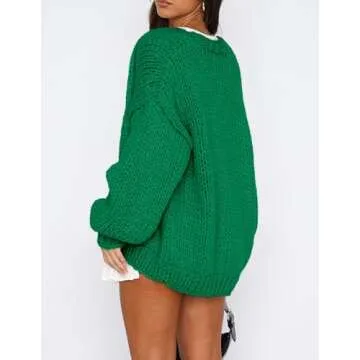 PRETTYGARDEN Womens Cardigan Sweaters - Fashionable Chunky Knit Outerwear