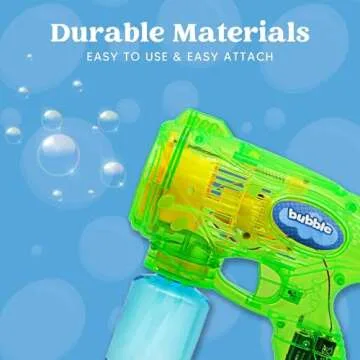 JOYIN 2 Kids Bubble Guns with Refills for Outdoor Play