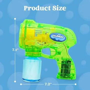 JOYIN 2 Kids Bubble Guns with Refills for Outdoor Play
