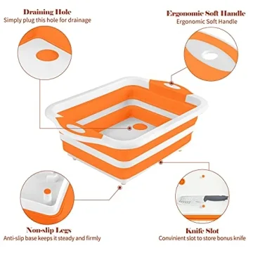 Rottogoon Collapsible Cutting Board for Camping and BBQ Prep