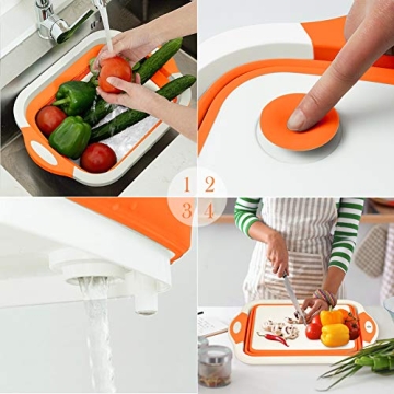 Rottogoon Collapsible Cutting Board for Camping and BBQ Prep