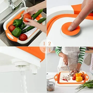 Rottogoon Collapsible Cutting Board for Camping and BBQ Prep