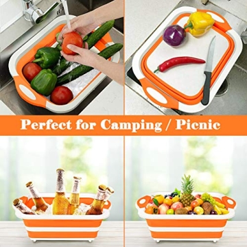 Rottogoon Collapsible Cutting Board for Camping and BBQ Prep