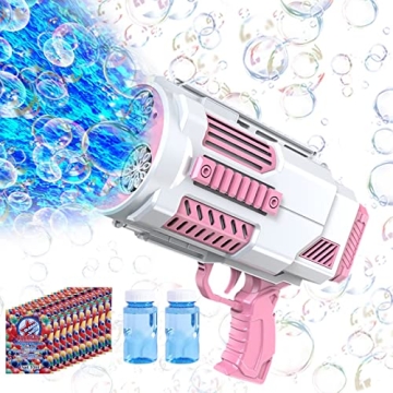 Bubble Machine Automatic Bubble Gun, Summer Beach Bubbles Blower Outdoor Kids Toys for Boy Girl Age ...