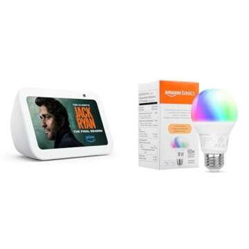 Shop Echo Show 5 Glacier White with Smart Color Bulb