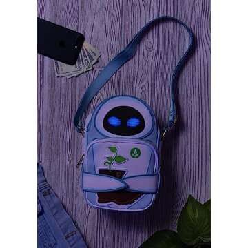 Loungefly Pixar Moments Wall E Date Night Crossbody Bag
