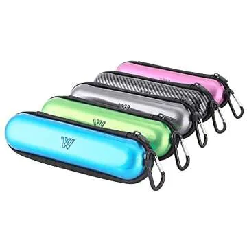Wilken Electric Toothbrush Case | Universal Travel Case | Odor Free Thermoplastic Shell | Compatible with Oral B, Sonicare, and More Electric Toothbrush Brands (Carbon Fiber)