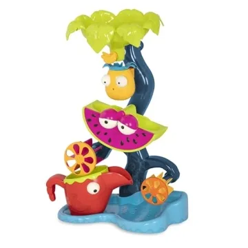 B. toys- Tropical Waterfall- Water Wheel Toy – Water & Sand Play Set – Water Wheel for Toddlers ...