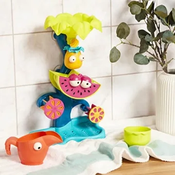 B. toys- Tropical Waterfall- Water Wheel Toy – Water & Sand Play Set – Water Wheel for Toddlers – Kids – Beach, Pool, Bath Toys – 18 Months +, Multicoloured