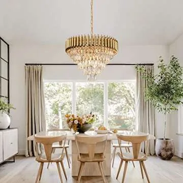 Elegant AXILIXI Crystal Chandelier for Modern Homes