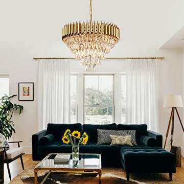 Elegant AXILIXI Crystal Chandelier for Modern Homes