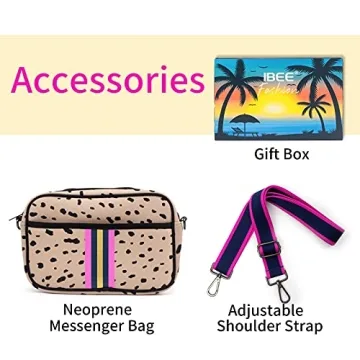 IBEE Crossbody Bags For Women,Neoprene Bag,Messenger Bag