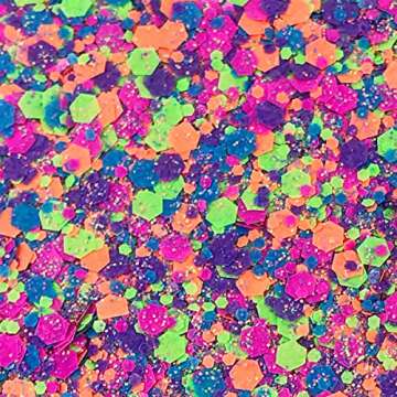Neon Rainbow - Electric Bliss Beauty - Eco Friendly Biodegradable Glitter for Crafts & Cosmetics