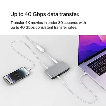 Belkin 5-in-1 Thunderbolt Hub with High-Speed Connectivity and Power